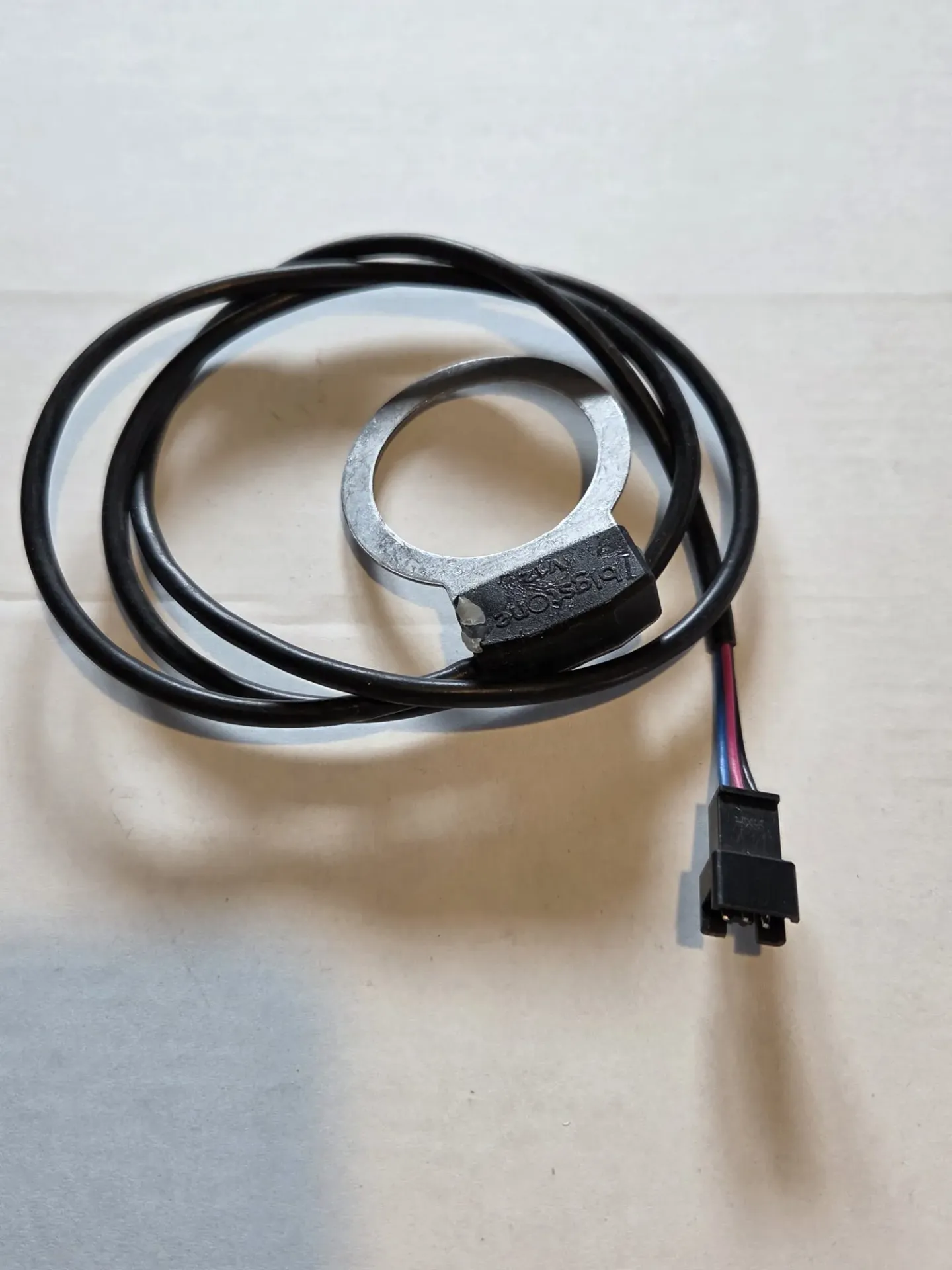 [PASGLASSSM3PIN-800] Rotatiesensor met zwart glas LED - 800 mm, mannelijk SM connector 3 pin