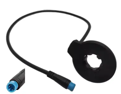 Universele pedaalas rotatie PAS Sensor 4 pin, 12 pulsen, mannelijk M8 julet blauw kabel lengte 20 cm