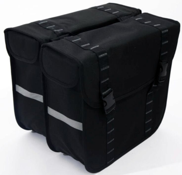 [UNIDOUBLETAS40] Universele dubbele fietstas 40x14x34 cm