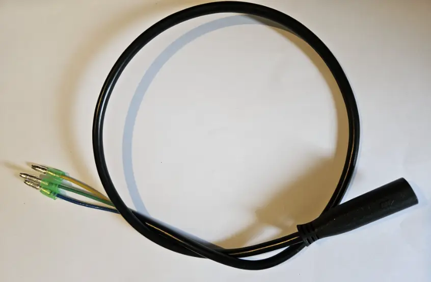 [BEWOMOTORCABLE1] BEWO Motor extensie kabel 3 fase - 3 pin lengte 65 cm