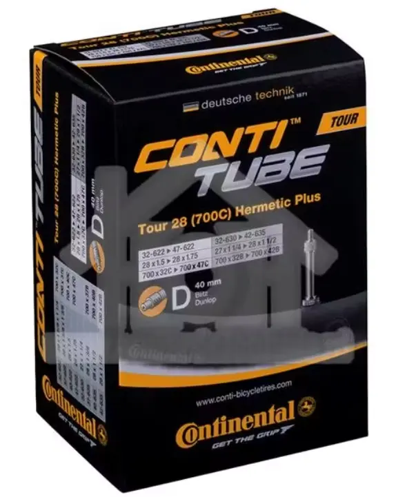 [CONTITOURTUBE47-622] Continental Tour Tube 28" (700C) Hermetic Plus 40mm D Binnenband 47-622