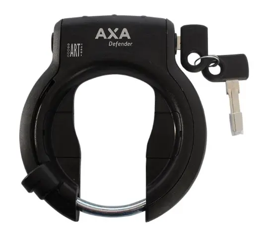 [AXADEFENDERART2] AXA Defender (zwart met een witte hendel knop) ART 2 Gekeurd