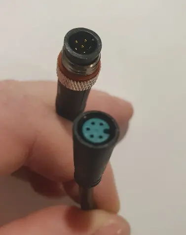 EEMS extentie kabel connector converter M10 Mannelijk (EJOYQI) Julet (6pin) naar M7 Vrouwelijk Julet  (5pin) Lengte 15cm