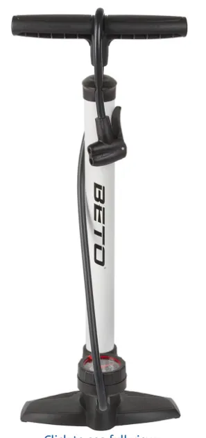 BSXAIR Fietspomp zilver. Passend op alle ventielen. Voorzien van drukmeter