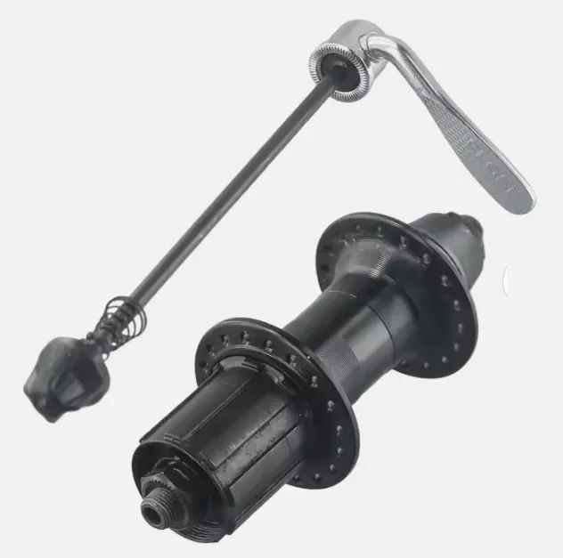 Logan achternaaf met snelsluiter zwart diameter 7cm geschikt voor 8/9 speed