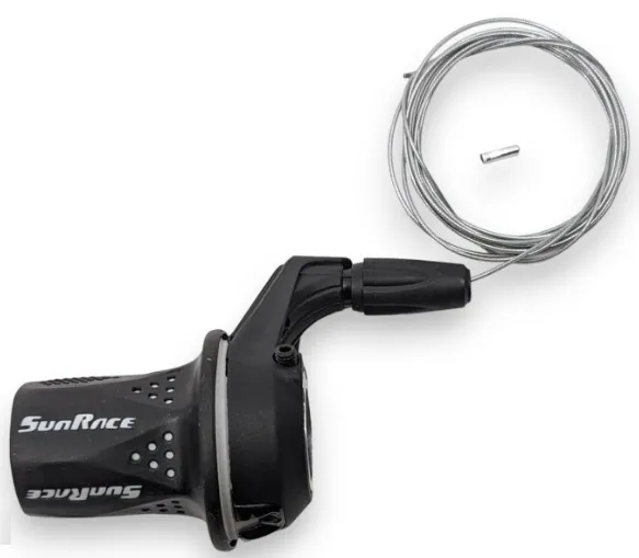 [TSM21-R7-7SP-1700] Shifter Sunrace Tsm21-R7 Links 7 Speed met versnellingsdraad 1700mm