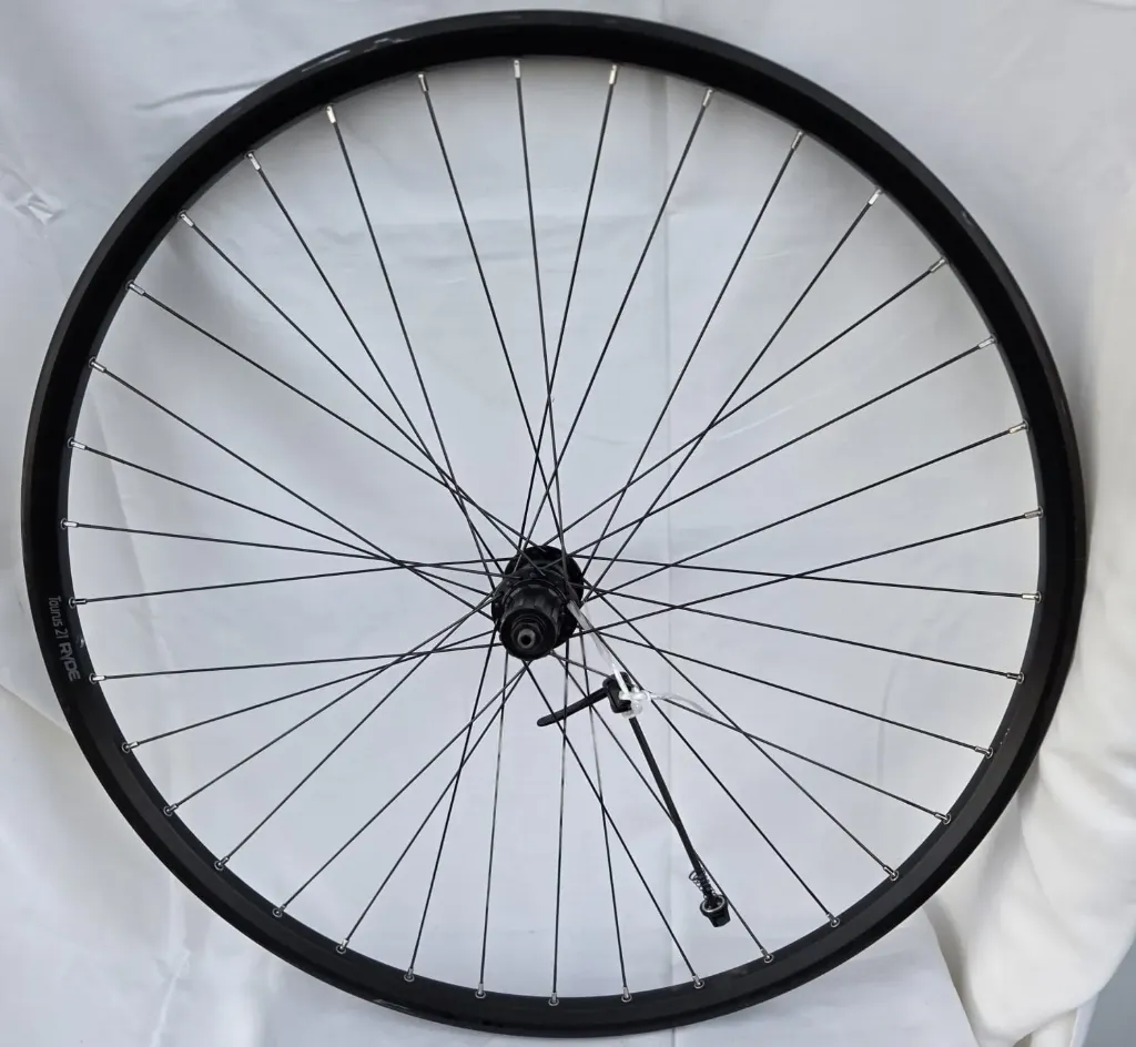 [WH200114] Achterwiel Ryde Tourus 21 28" zwart, freewheel shimano 622x21C met snelsluiter