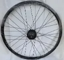 Achterwiel Rodi Airline 26" zwart met snelsluiter, freewheel shimano 559x19C