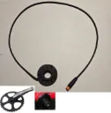 Reverse Rotatiesensor 12 pulsen PAS 600 mm, 3pin mannelijk mini connector Julet M8