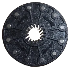 Magneet schijf op de pedaalas 12 punten diameter 78mm