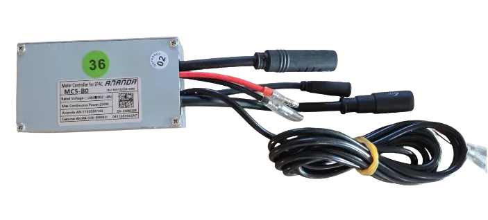 Ananda standaard MC5-BO controller 36V 250W 8 pin display/rem/licht, 9 pin motor aansturing, 3 pin pas sensor en achterlicht aansluiting