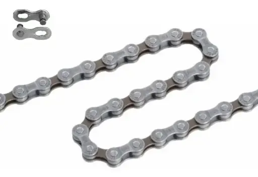 [LOGIN9SPCHAINSILVER3/32] 9 Speed ketting zilver EBike hardstaal Link Systeem Logan